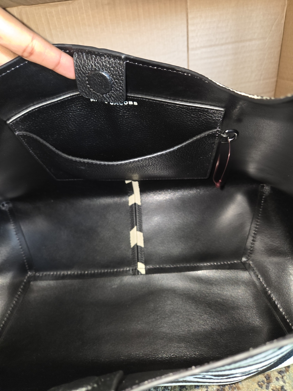 Marc Jacobs The Sack Bag - Black & Cream Zebra Print - Picture 14 of 15